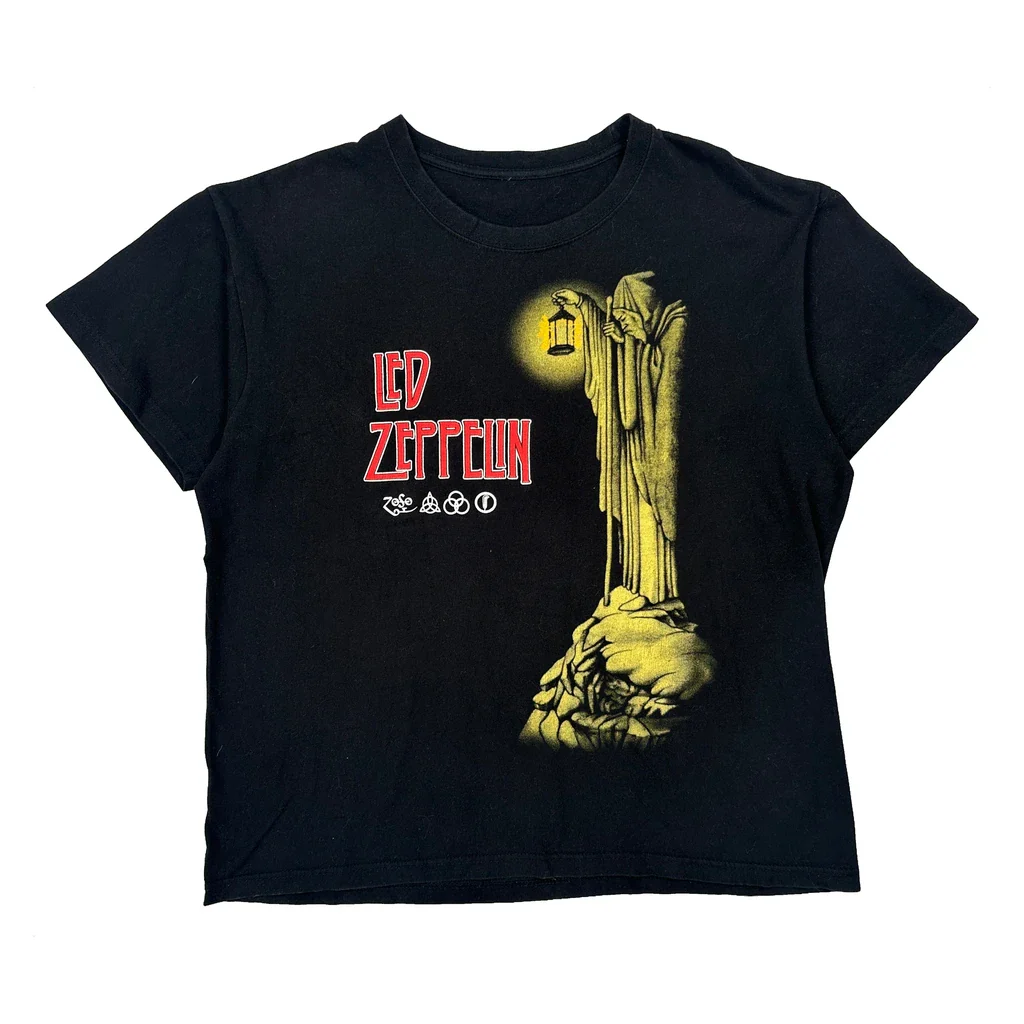 Led Zeppelin Band T-Shirt - XL Black Cotton