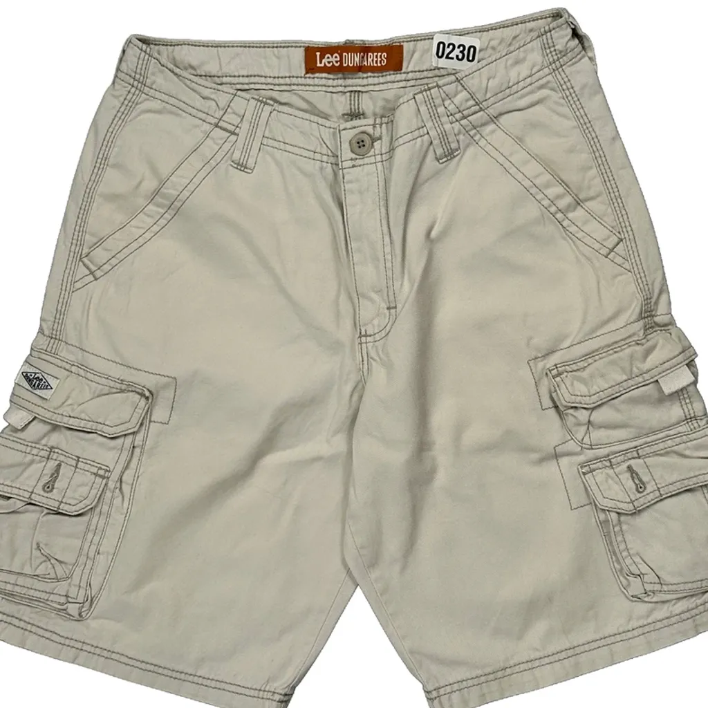 Lee Cargo Shorts - 28W 10L Beige Cotton - Image 10