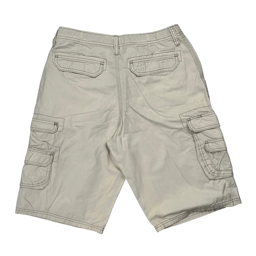 Lee Cargo Shorts - 28W 11L Beige Cotton