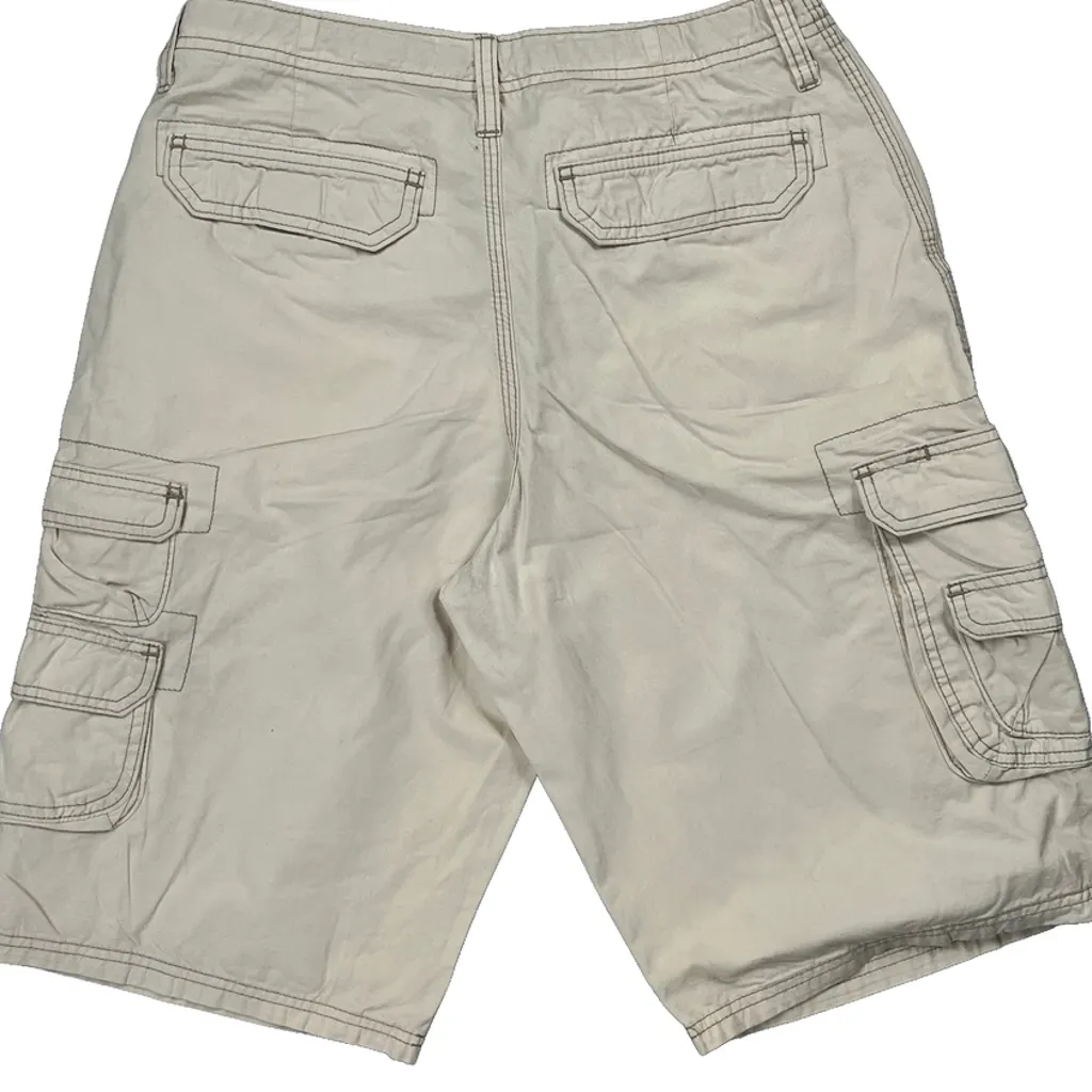 Lee Cargo Shorts - 28W 11L Beige Cotton - Image 6