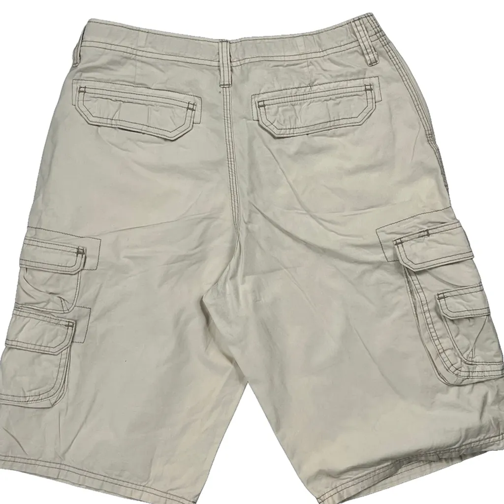 Lee Cargo Shorts - 28W 11L Beige Cotton - Image 7