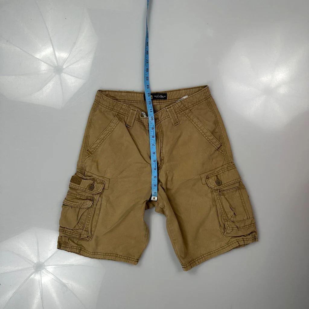 Lee Cargo Shorts - 30W 11L Beige Cotton - Image 4