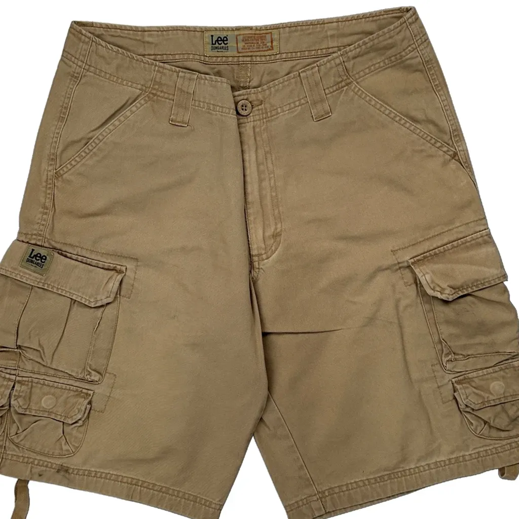 Lee Cargo Shorts - 31W 10L Beige Cotton - Image 9