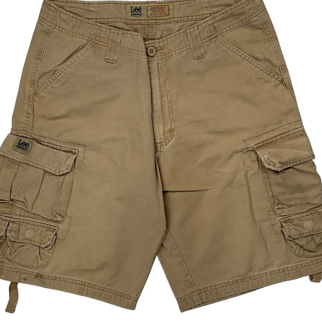 Lee Cargo Shorts - 31W 11L Beige Cotton - Image 11