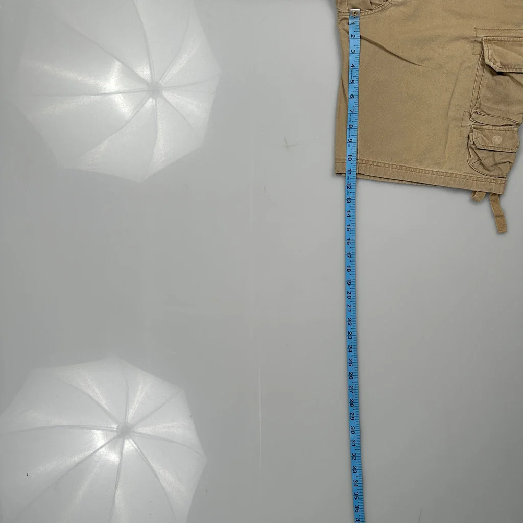 Lee Cargo Shorts - 31W 11L Beige Cotton - Image 6