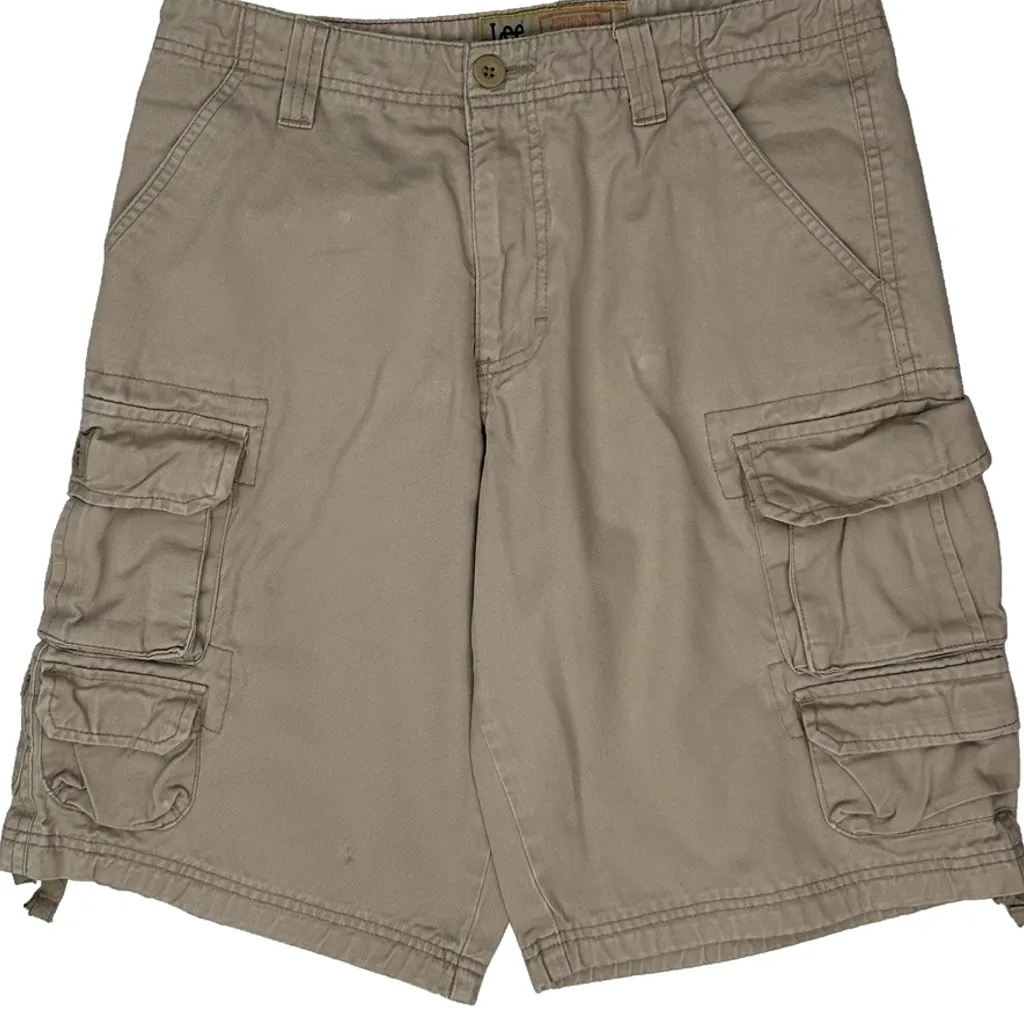 Lee Cargo Shorts - 32W 10L Beige Cotton - Image 10