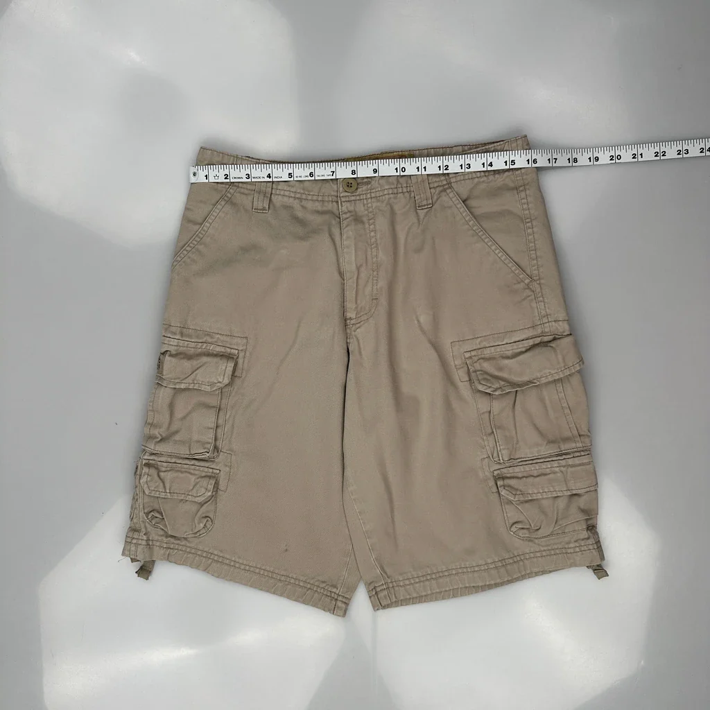 Lee Cargo Shorts - 32W 10L Beige Cotton - Image 3