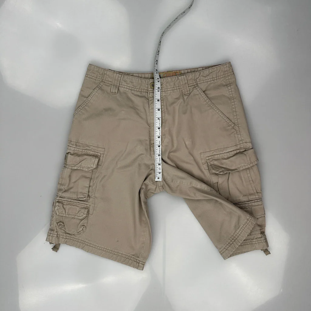 Lee Cargo Shorts - 32W 10L Beige Cotton - Image 4