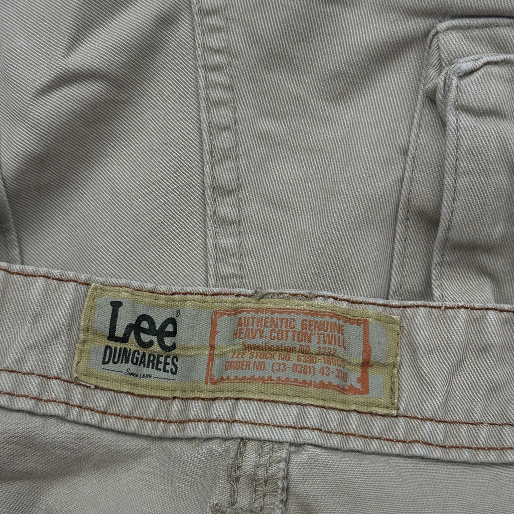 Lee Cargo Shorts - 32W 10L Beige Cotton - Image 6