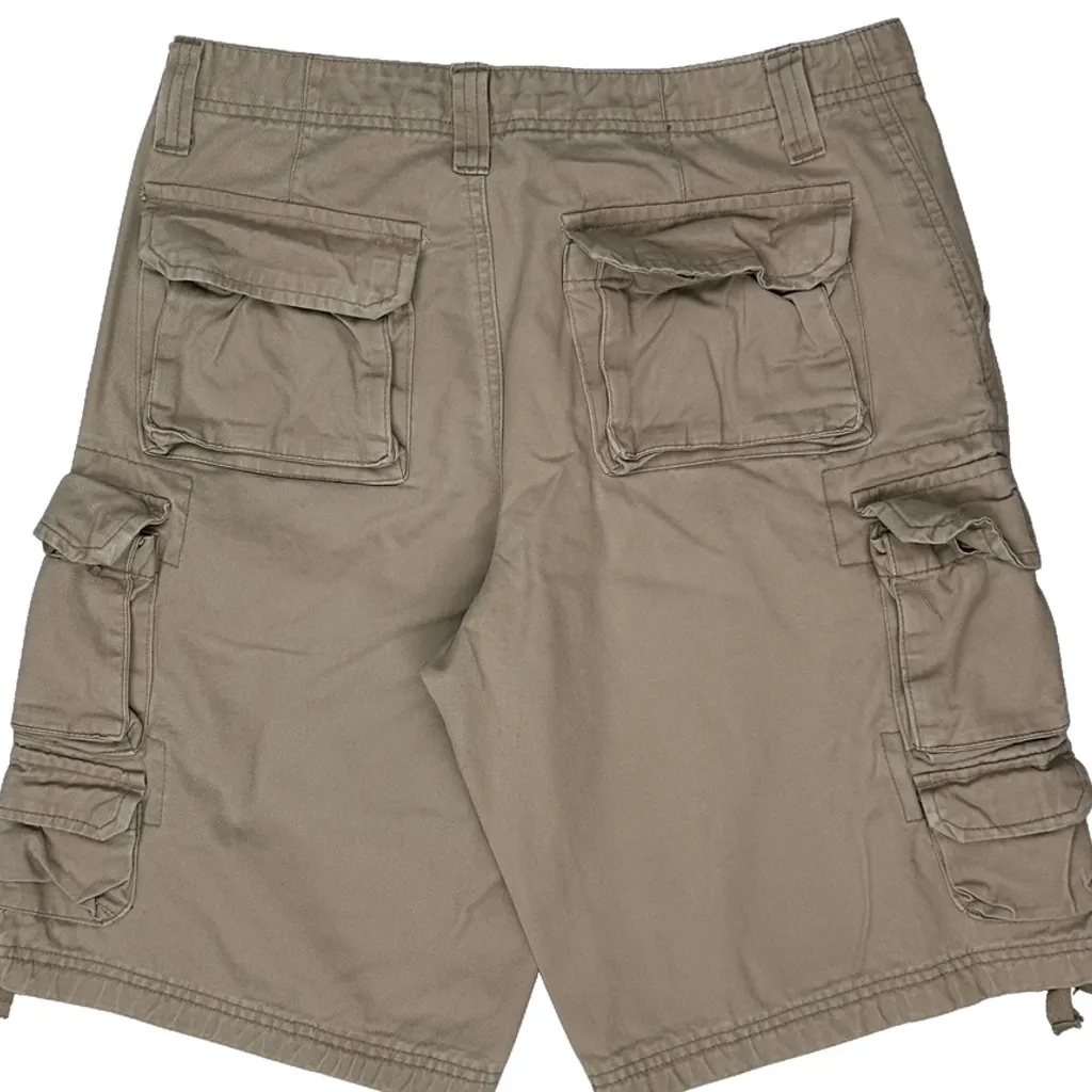 Lee Cargo Shorts - 32W 10L Beige Cotton - Image 7
