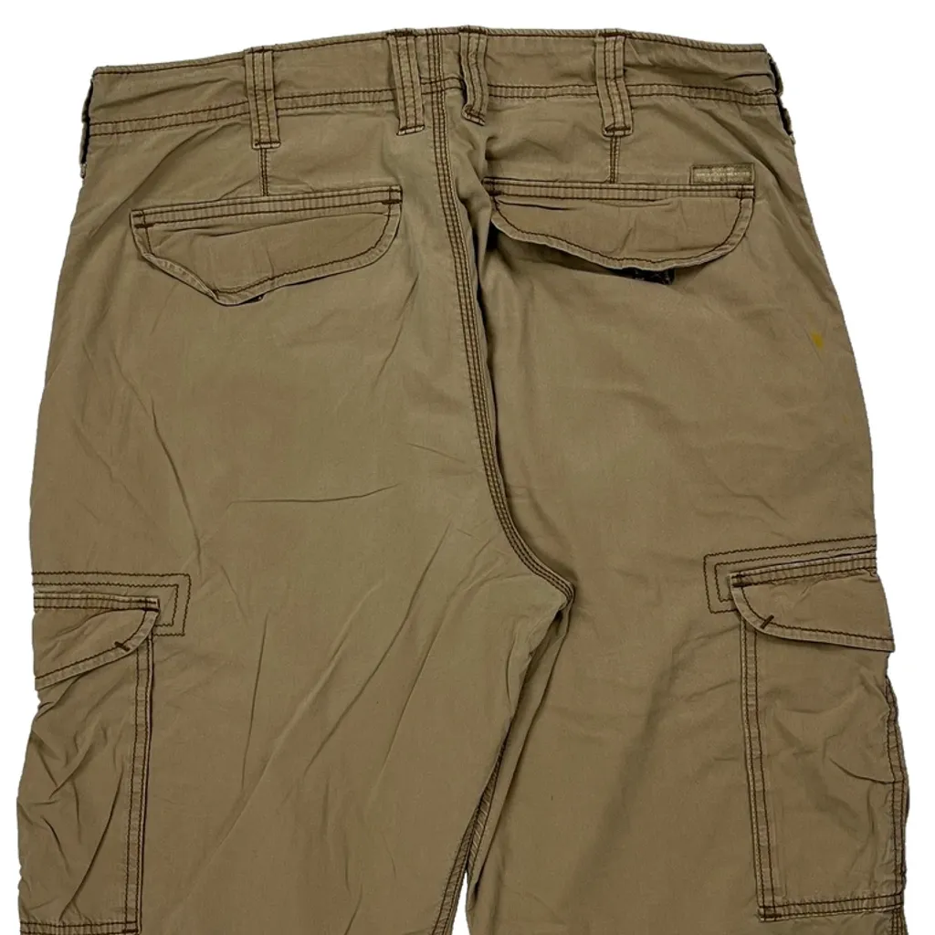 Lee Cargo Shorts - 32W 12L Beige Cotton - Image 7