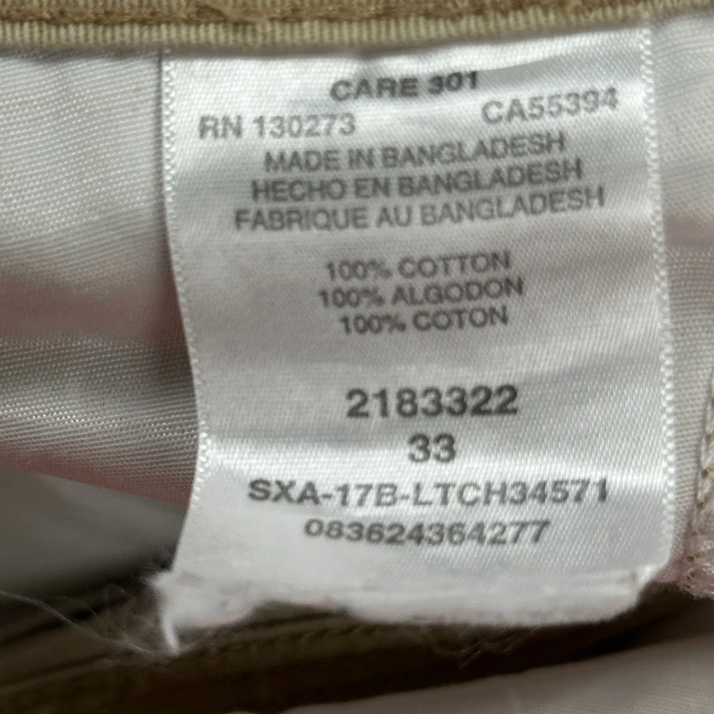 Lee Cargo Shorts - 33W 11L Beige Cotton - Image 6