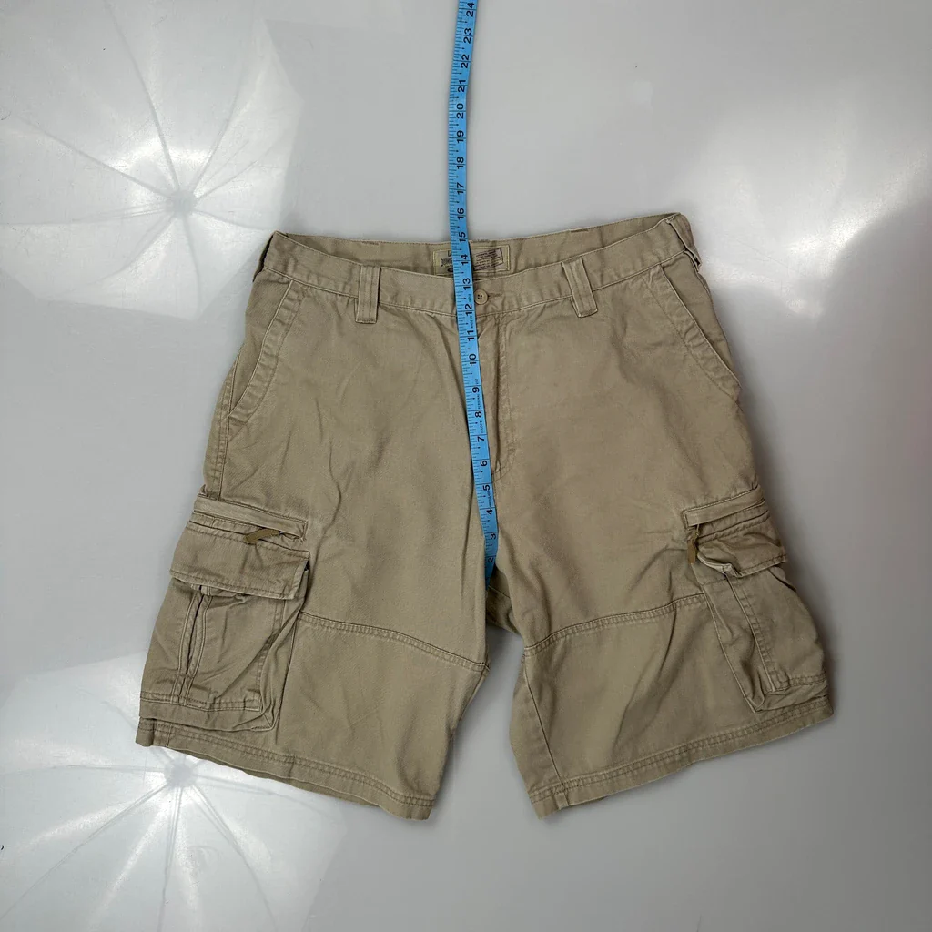 Lee Cargo Shorts - 34W 10L Beige Cotton - Image 4