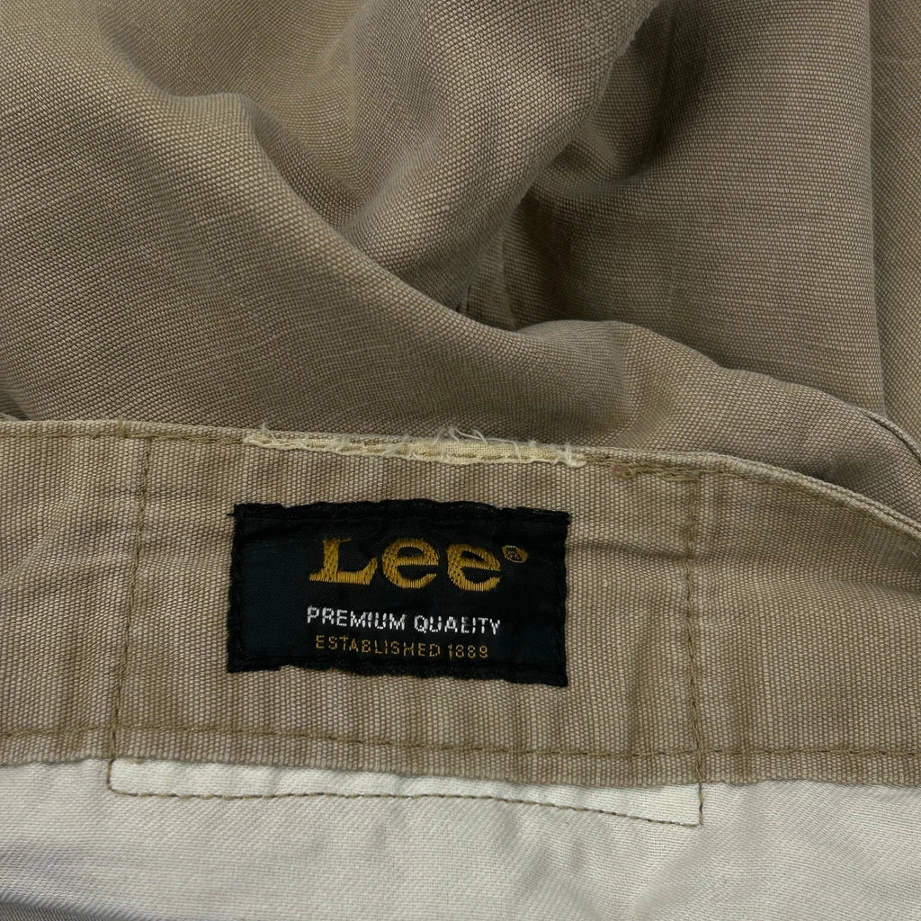 Lee Cargo Shorts - 34W 11L Beige Cotton - Image 5