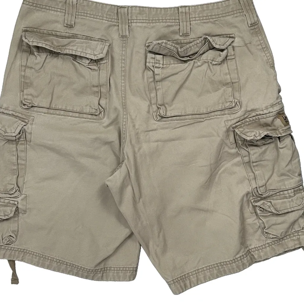 Lee Cargo Shorts - 35W 10L Beige Cotton - Image 7