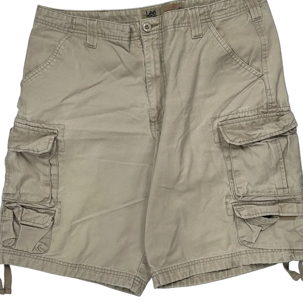 Lee Cargo Shorts - 35W 10L Beige Cotton - Image 9