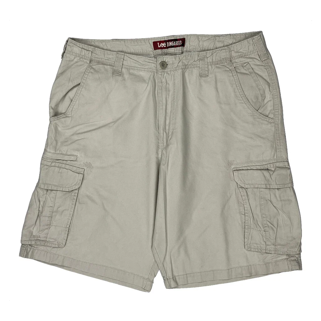 Lee Cargo Shorts - 36W 10L Beige Cotton - Image 2