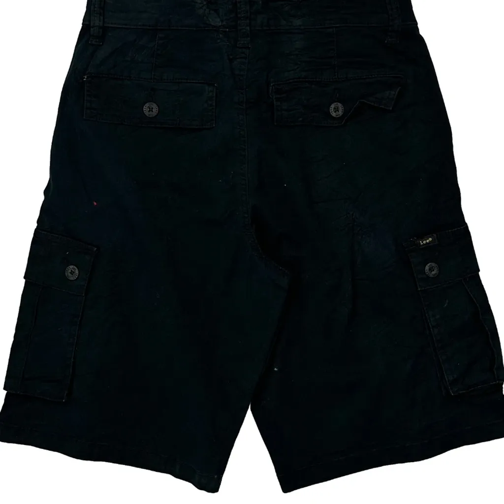 Lee Cargo Shorts - 28W 11L Black Cotton - Image 6