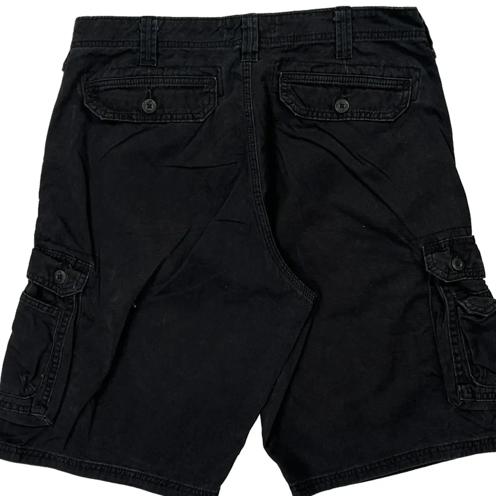 Lee Cargo Shorts - 33W 10L Black Cotton - Image 7