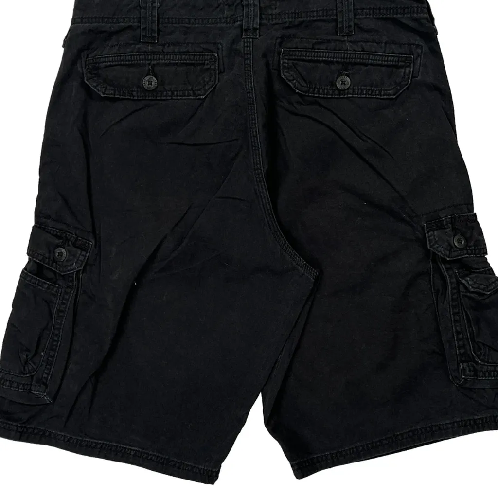 Lee Cargo Shorts - 33W 10L Black Cotton - Image 8