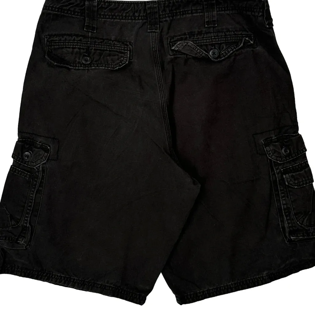 Lee Cargo Shorts - 34W 10L Black Cotton - Image 8