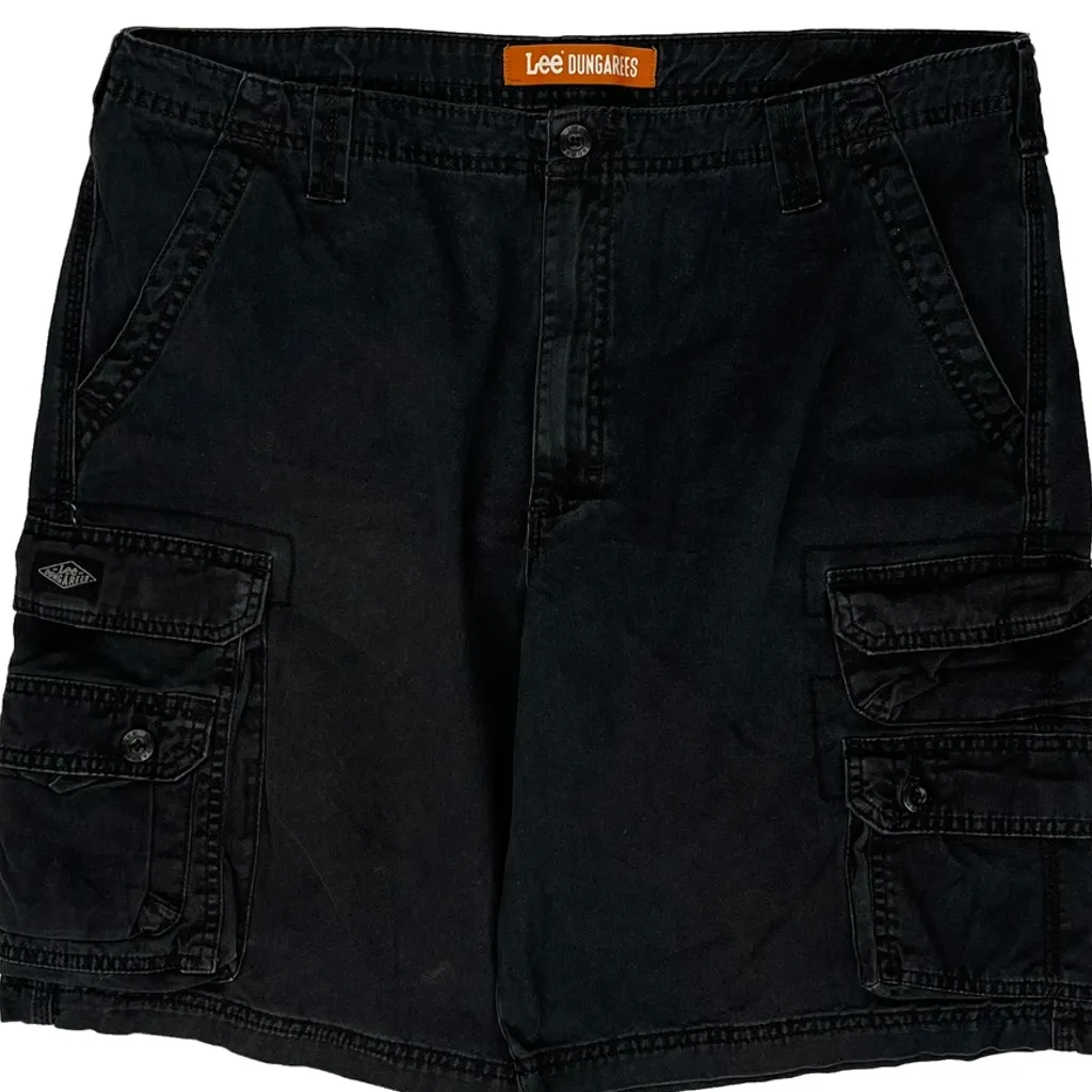 Lee Cargo Shorts - 39W 10L Black Cotton - Image 10