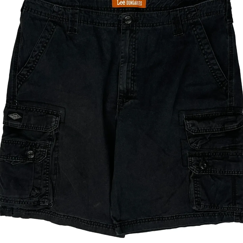 Lee Cargo Shorts - 39W 10L Black Cotton - Image 9