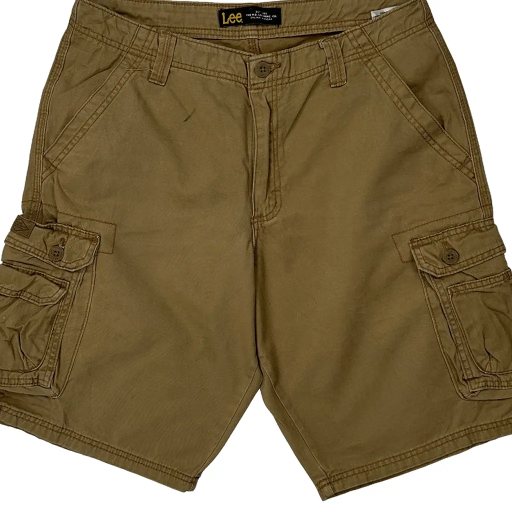 Lee Cargo Shorts - 31W 11L Brown Cotton - Image 10