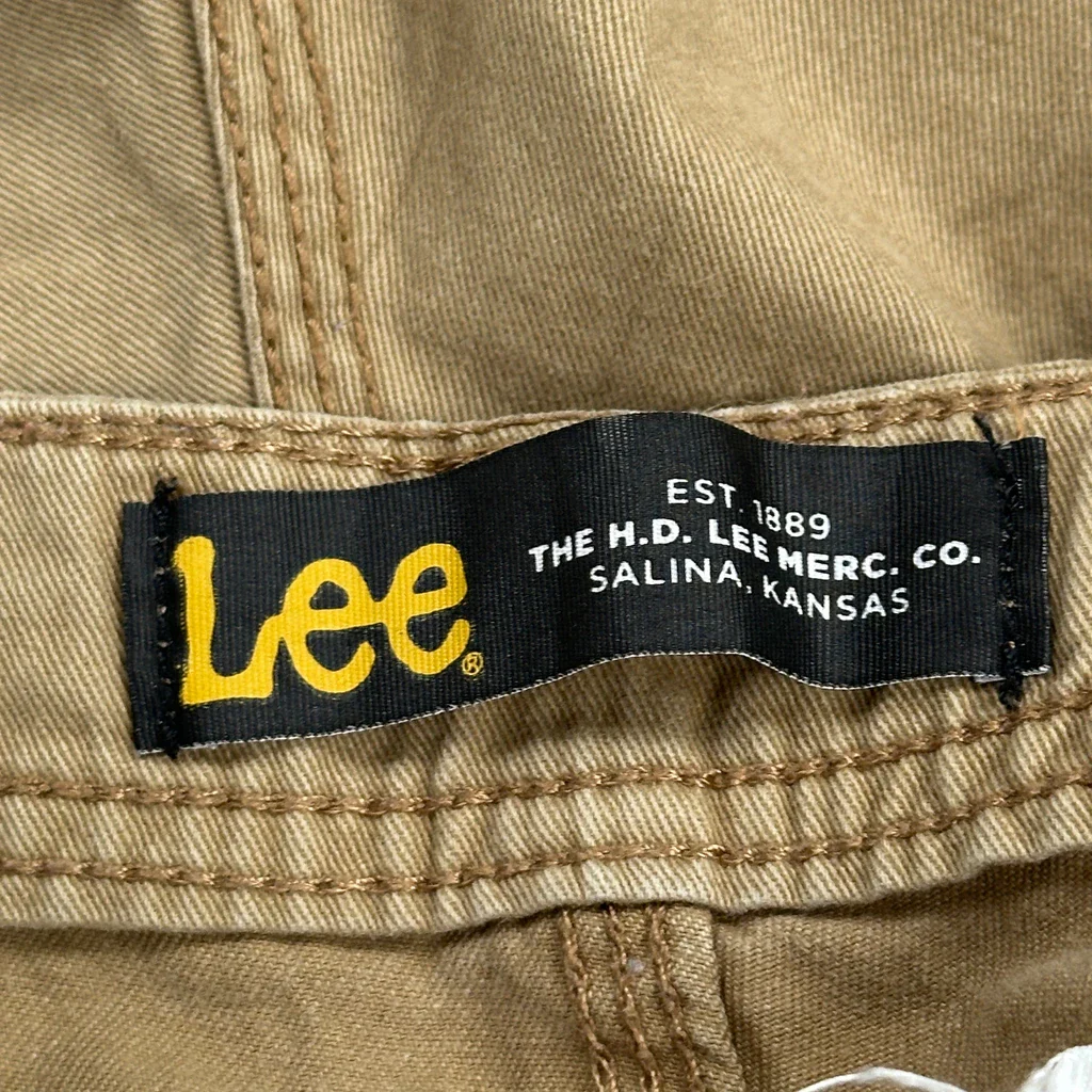 Lee Cargo Shorts - 31W 11L Brown Cotton - Image 6