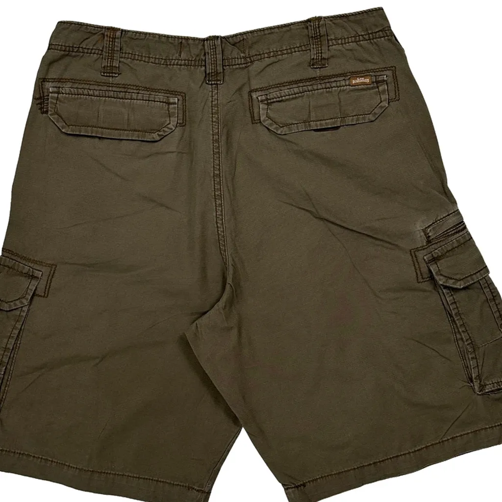 Lee Cargo Shorts - 32W 11L Brown Cotton - Image 7