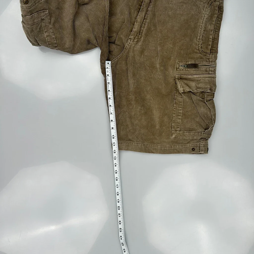 Lee Corduroy Cargo Shorts - 35W 10L Brown Corduroy - Image 5