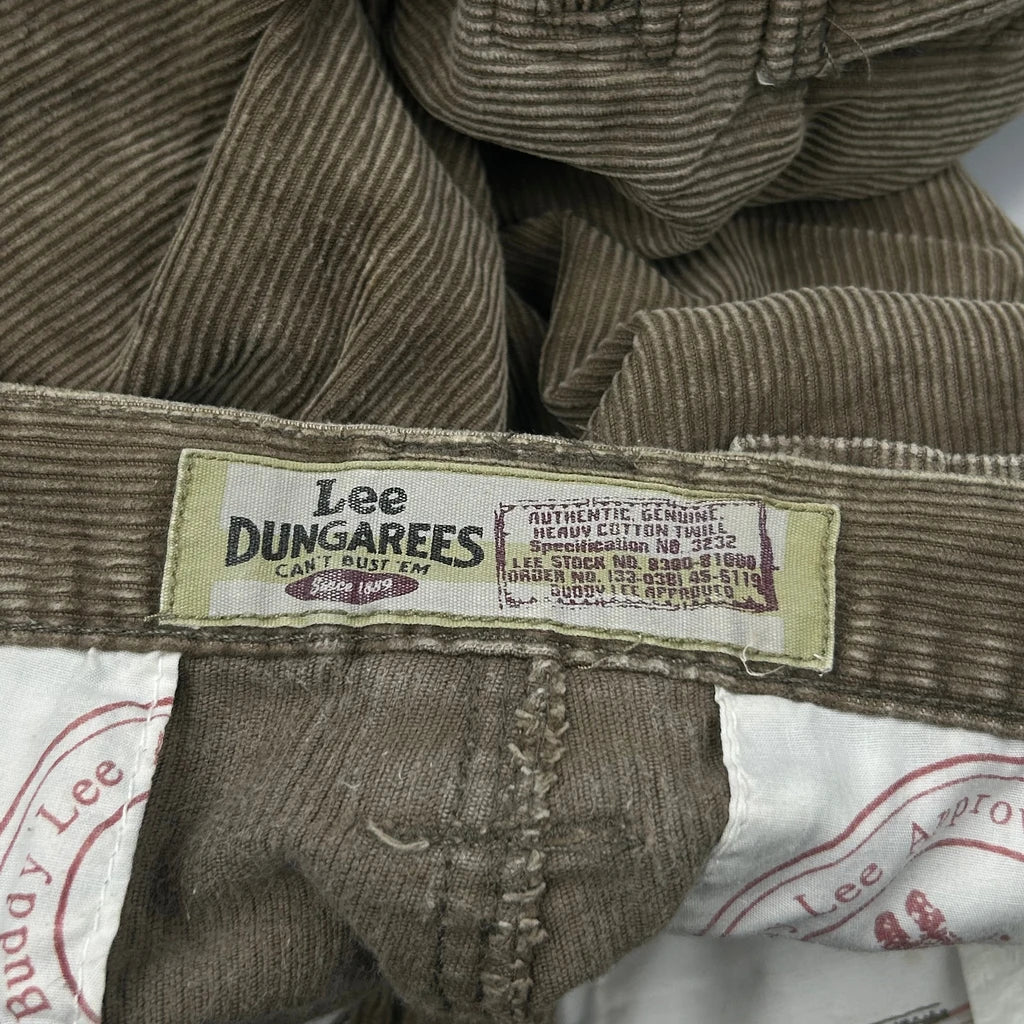 Lee Corduroy Cargo Shorts - 35W 10L Brown Corduroy - Image 6