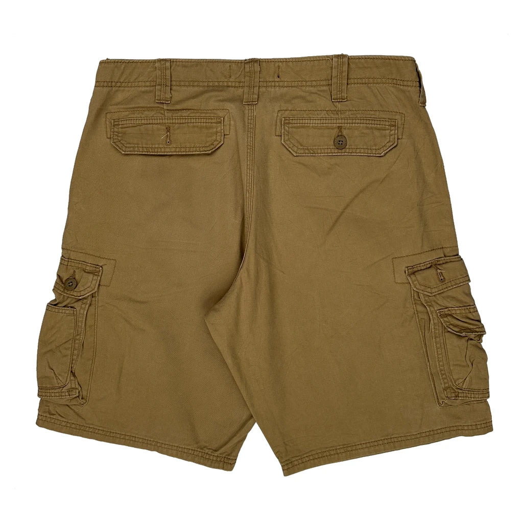 Lee Cargo Shorts - 36W 11L Brown Cotton