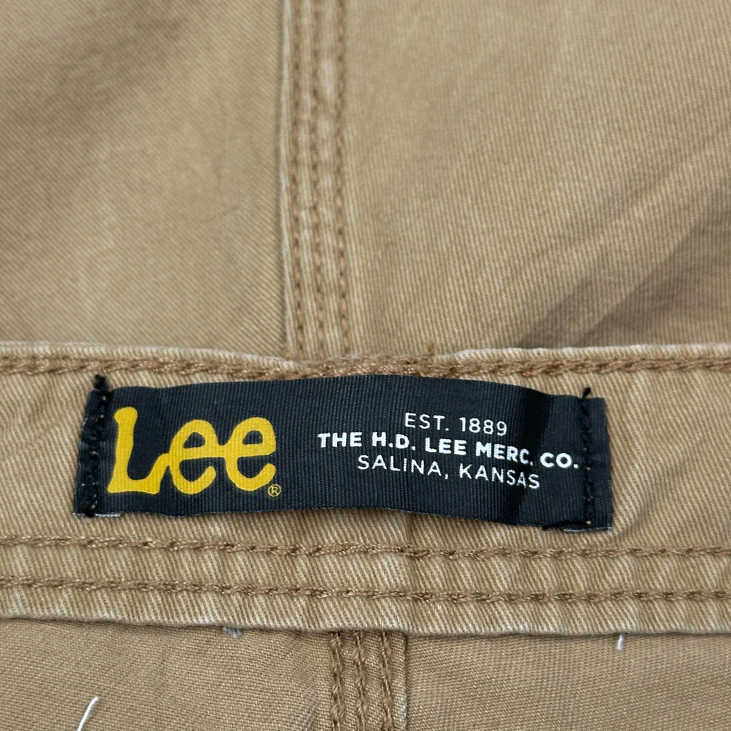 Lee Cargo Shorts - 36W 11L Brown Cotton - Image 6
