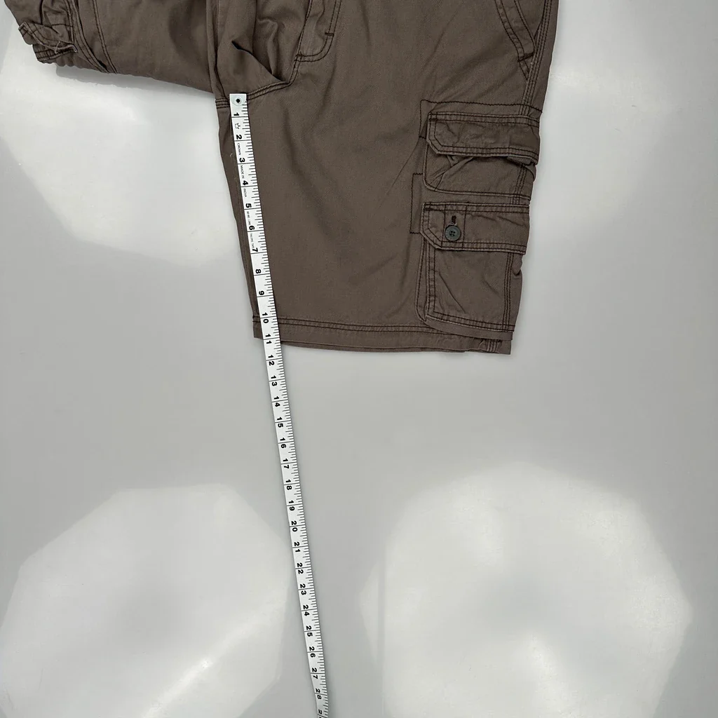 Lee Cargo Shorts - 36W 11L Brown Cotton - Image 5