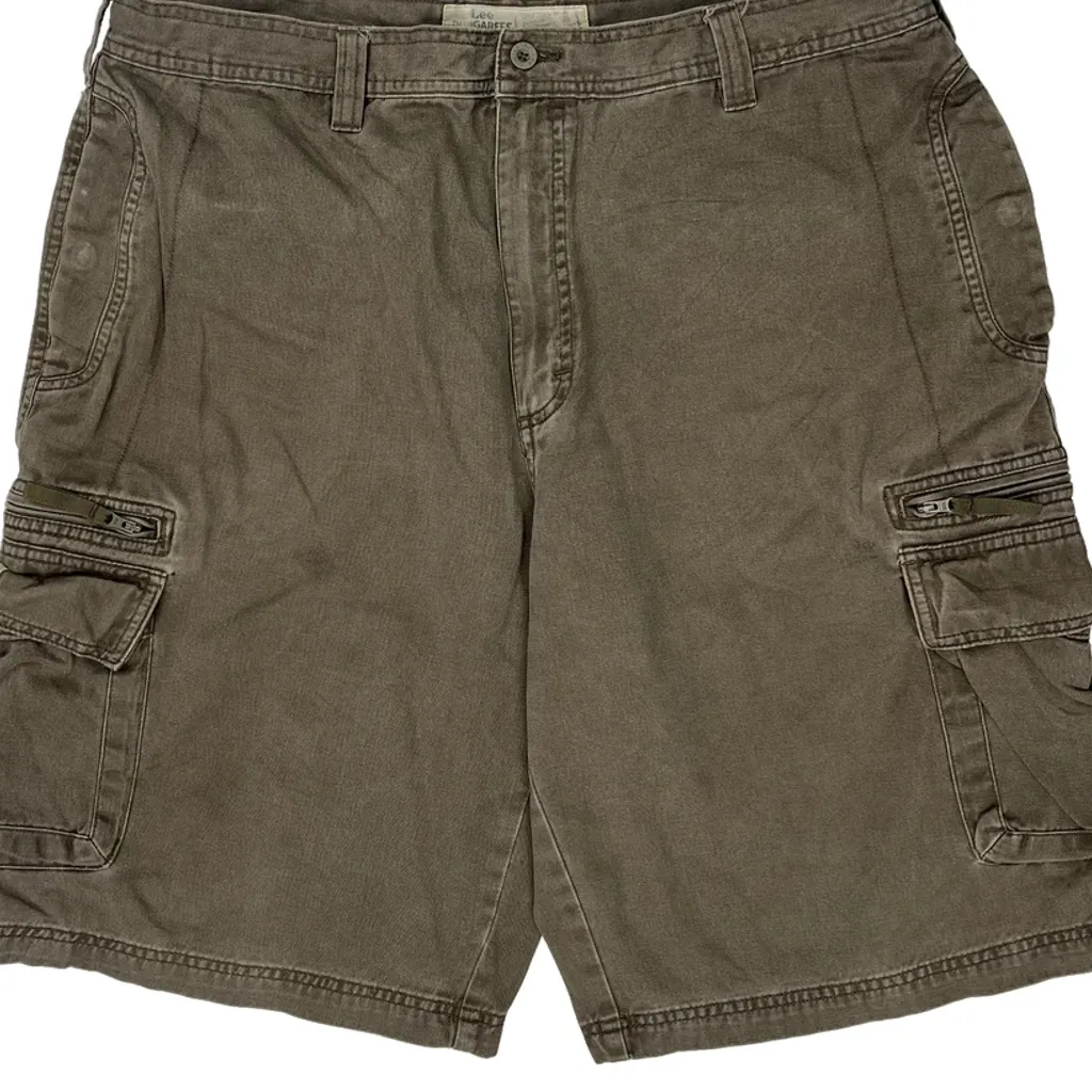 Lee Cargo Shorts - 36W 11L Brown Cotton - Image 10