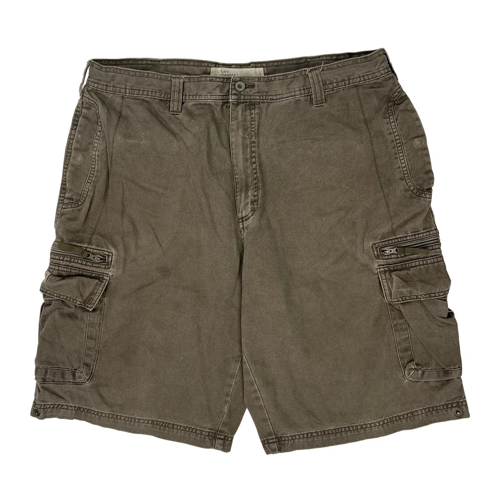 Lee Cargo Shorts - 36W 11L Brown Cotton - Image 2