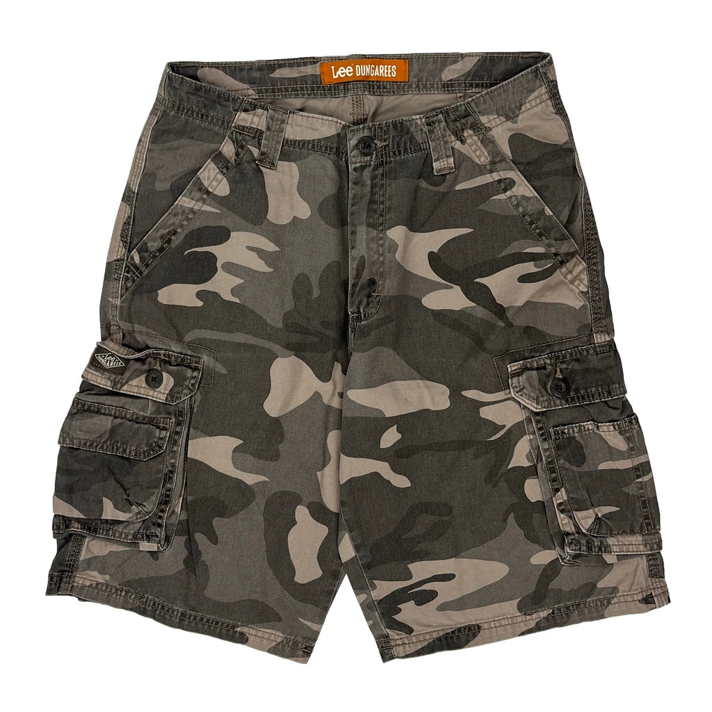 Lee Camo Cargo Shorts - 29W 11L Camo Cotton - Image 2
