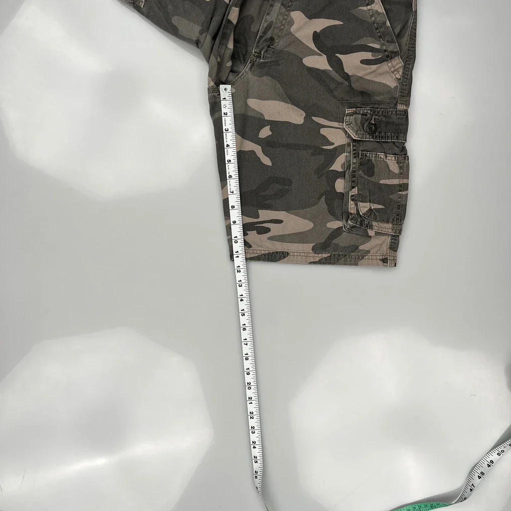 Lee Camo Cargo Shorts - 29W 11L Camo Cotton - Image 5