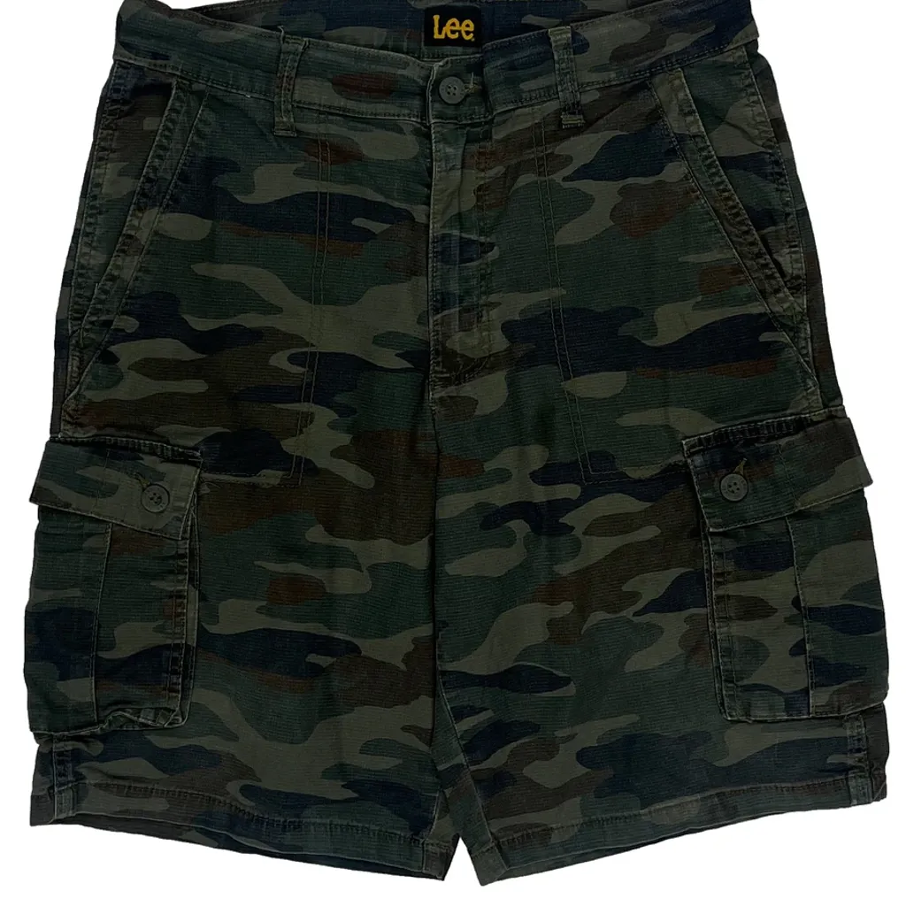 Lee Cargo Shorts - 31W 10L Camo Cotton - Image 9