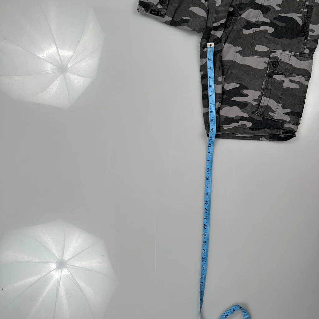 Lee Camo Cargo Shorts - 32W 10L Camo Cotton - Image 5