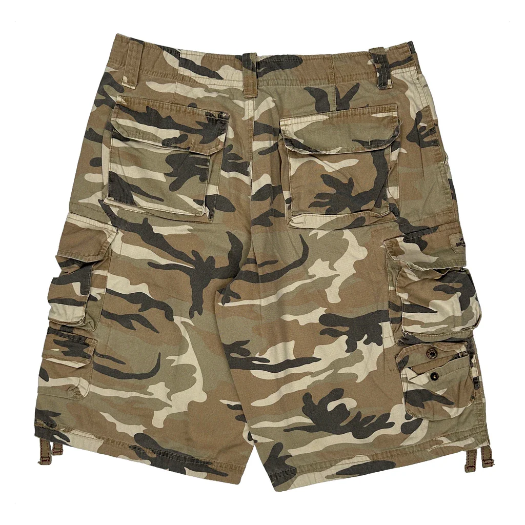 Lee Camo Cargo Shorts - 32W 11L Camo Cotton