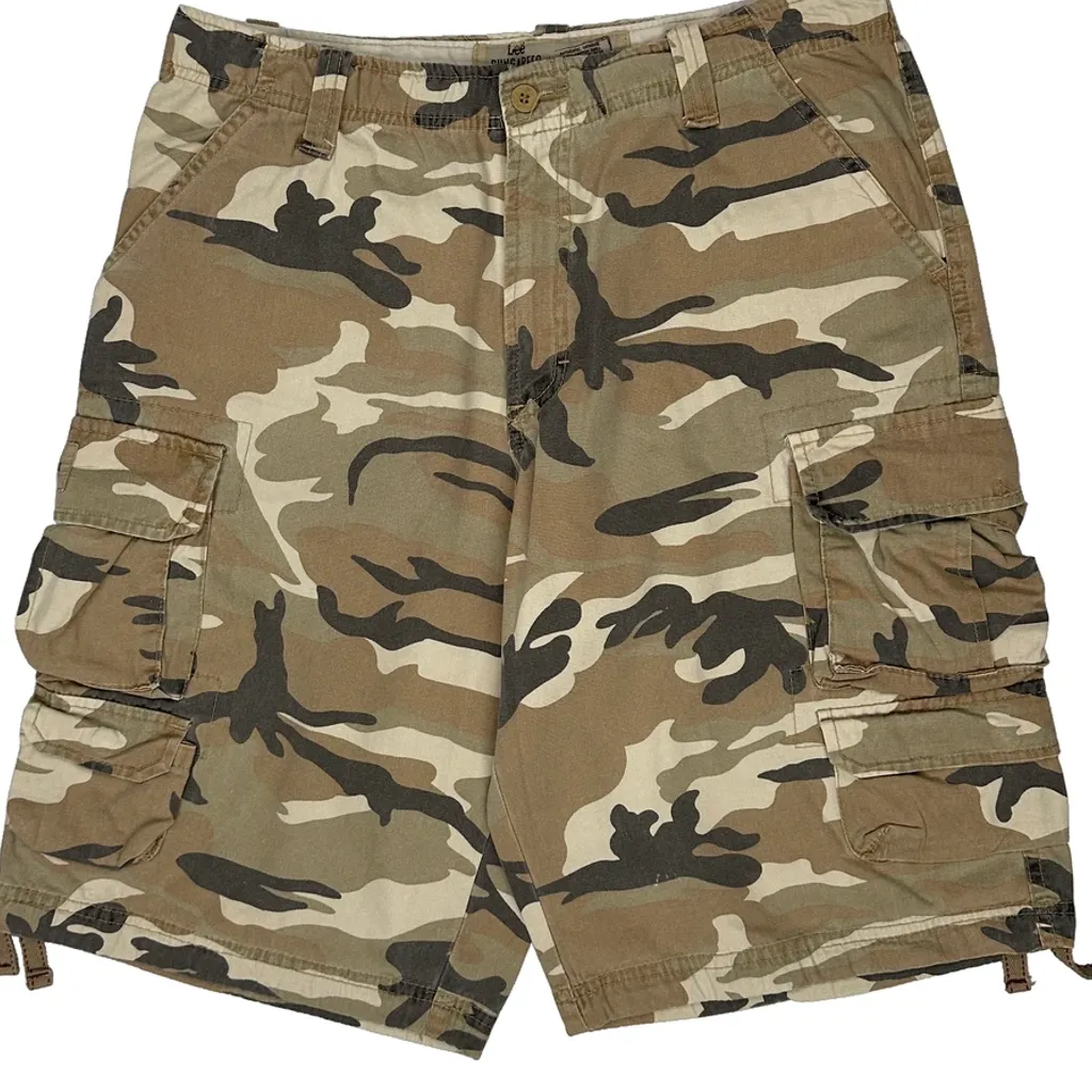 Lee Camo Cargo Shorts - 32W 11L Camo Cotton - Image 10
