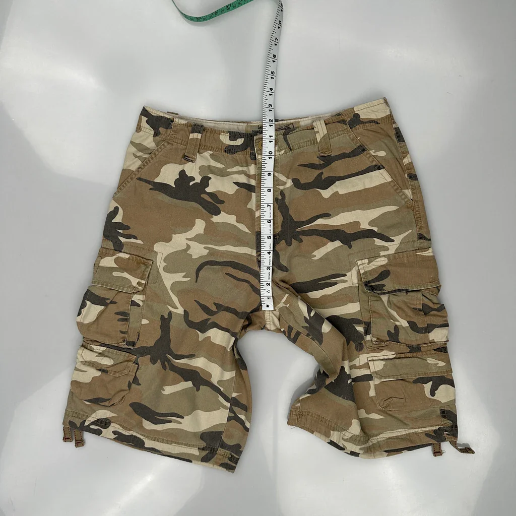 Lee Camo Cargo Shorts - 32W 11L Camo Cotton - Image 4