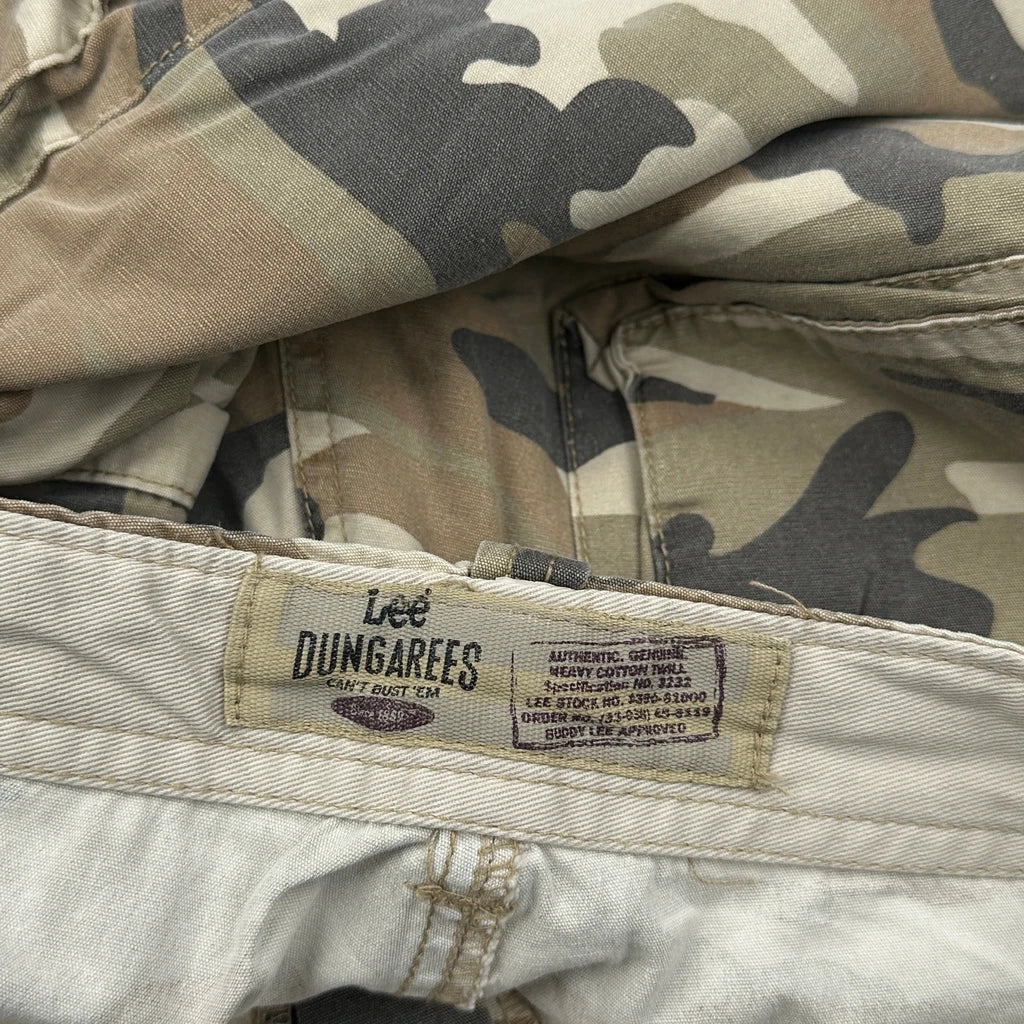 Lee Camo Cargo Shorts - 32W 11L Camo Cotton - Image 6