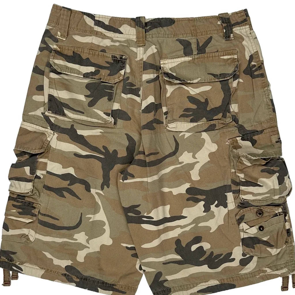Lee Camo Cargo Shorts - 32W 11L Camo Cotton - Image 8