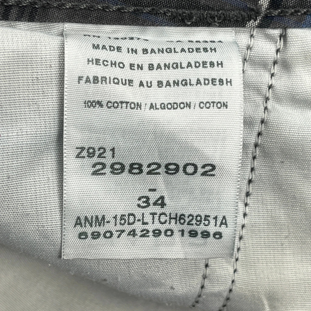 Lee Checked Cargo Shorts - 32W 10L Grey Cotton - Image 6