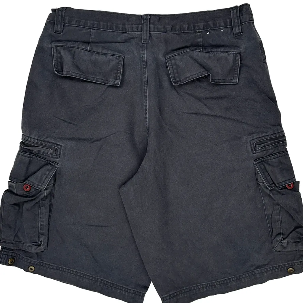 Lee Cargo Shorts - 33W 12L Grey Cotton - Image 7