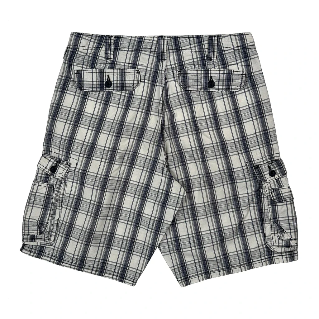 Lee Cargo Shorts - 34W 11L Grey Cotton