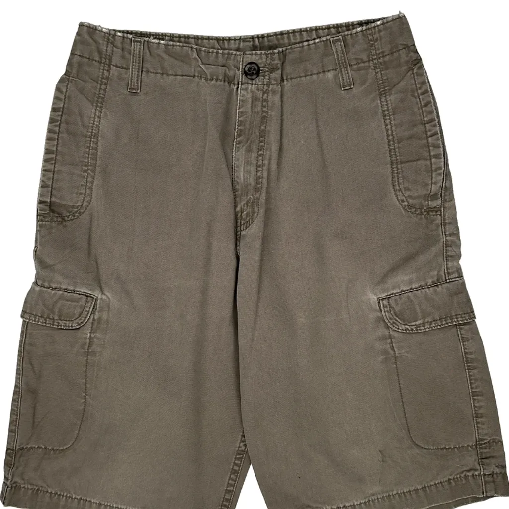 Lee Cargo Shorts - 34W 11L Grey Cotton - Image 8